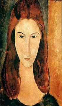 Jeanne Hebuterne Hebuterne by Modigliani oil painting image